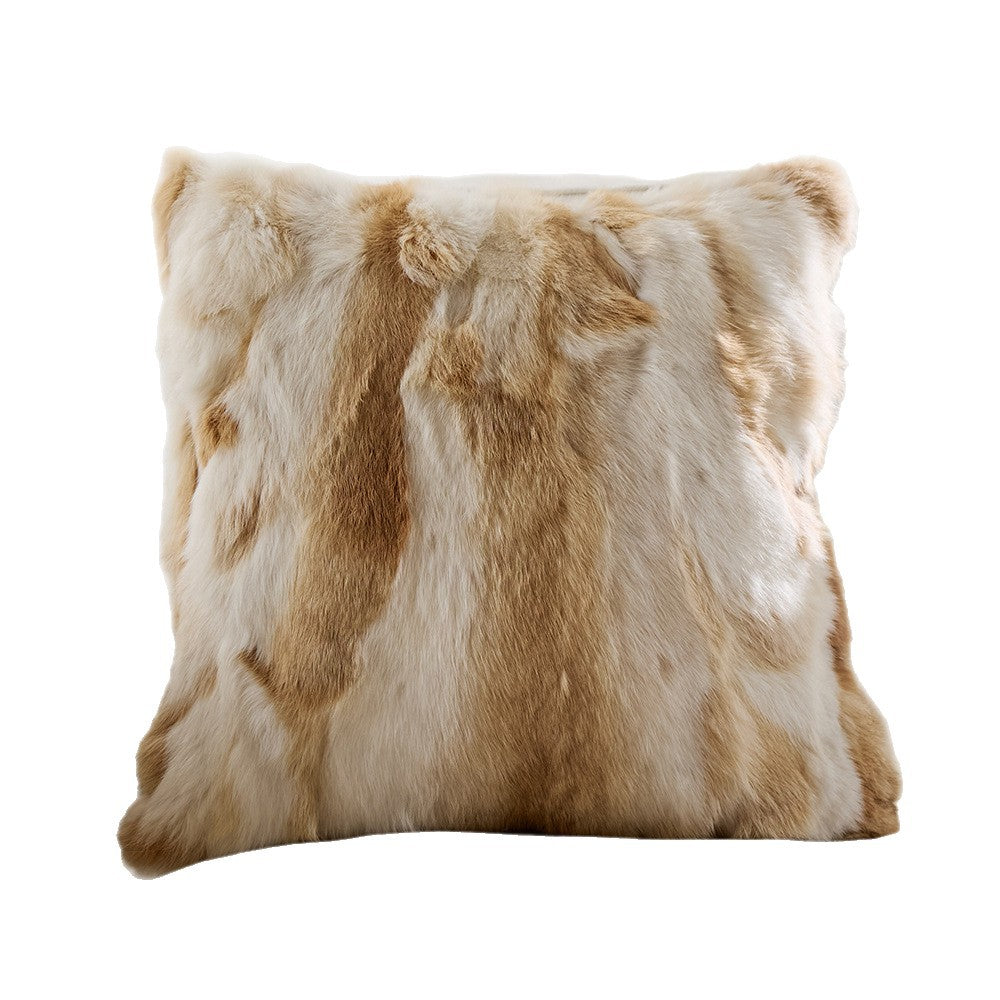 Luxury Faux Fur Pillow Cover with Insert